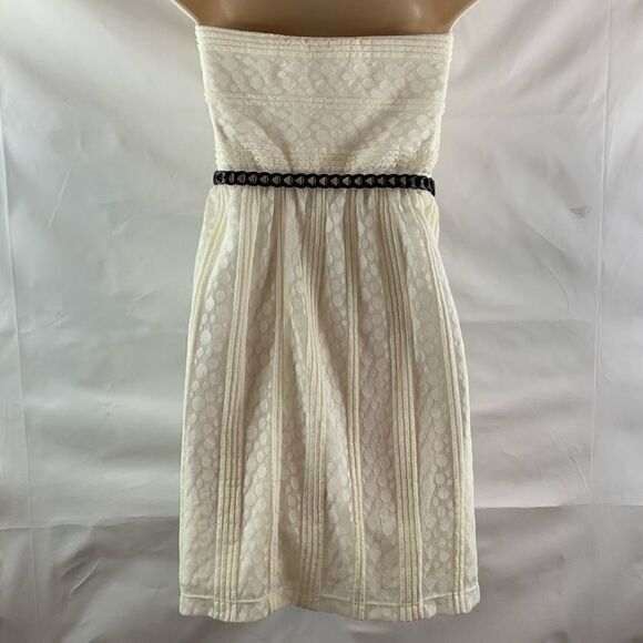 As You Wish Strapless Dot Lace Dress NWT - Picture 6 of 8